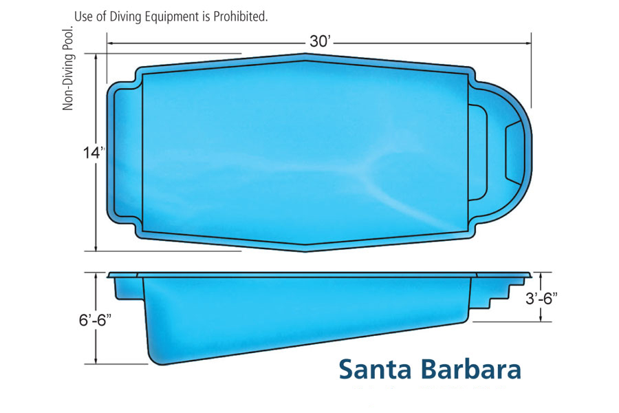 Viking Santa Barbara In-ground swimming pool installation by Seattle pool builder